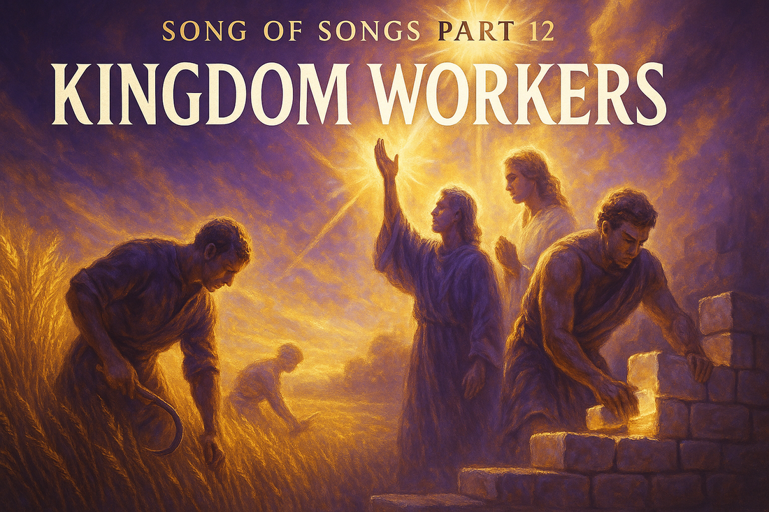 Kingdom Workers blog header representing Song of Songs Part 12 about faithful labor and service in God's kingdom