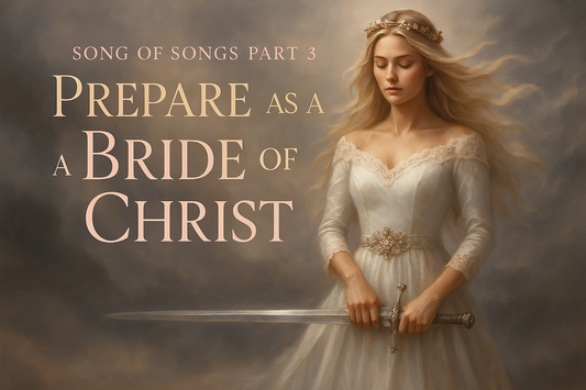 Prepare as a Bride of Christ blog header representing Song of Songs Part 3 about spiritual preparation and divine readiness